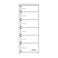 Armário Multiuso 2 Portas Com 5 Prateleiras 1305 Ilan San Remo - 5