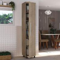 Armário Multiuso 1 Porta Com 5 Prateleiras 1402 Ilan Castanho - 1