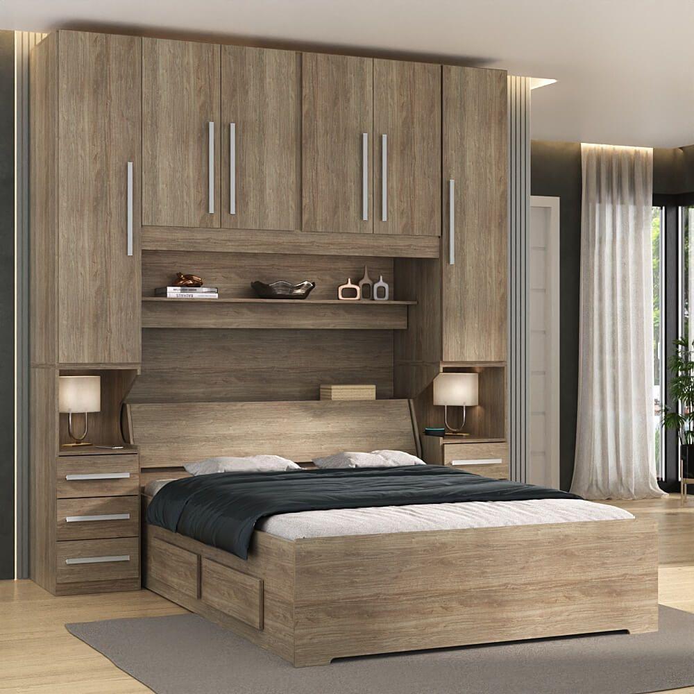 Dormitório Queen Size Completo 1220 Castanho - 6