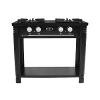 Fogão Industrial Esmaltado Baixa Pressão Gás Bravo 2 Bocas Br2b Pr - Venâncio Preto Preto - 1