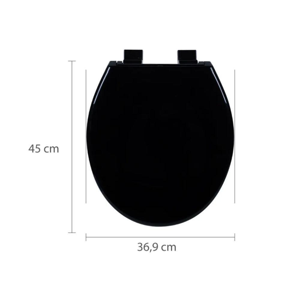 Assento Soft Close Oval - Astra Preto - 3