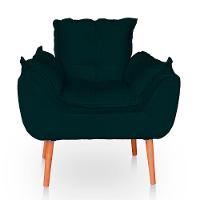 Kit 02 Poltronas Opala Para Sala Confortável Resistente Verde - 7