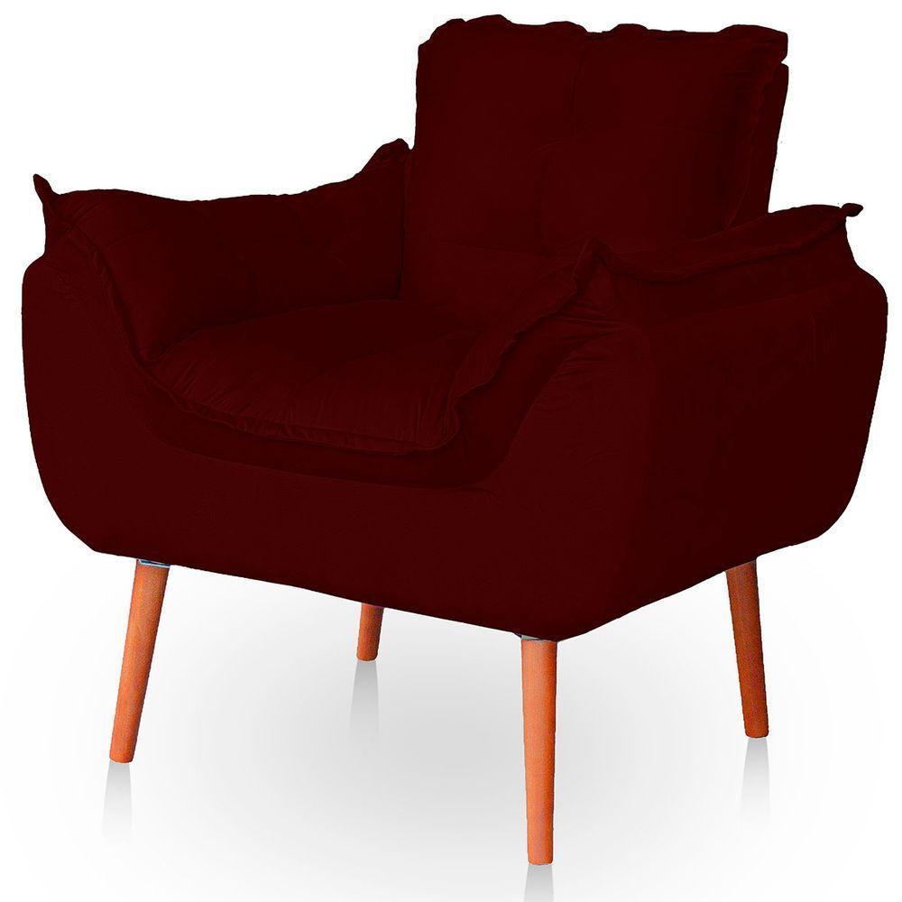 Kit 02 Poltronas Opala Para Sala Confortável Resistente Bordo - 5
