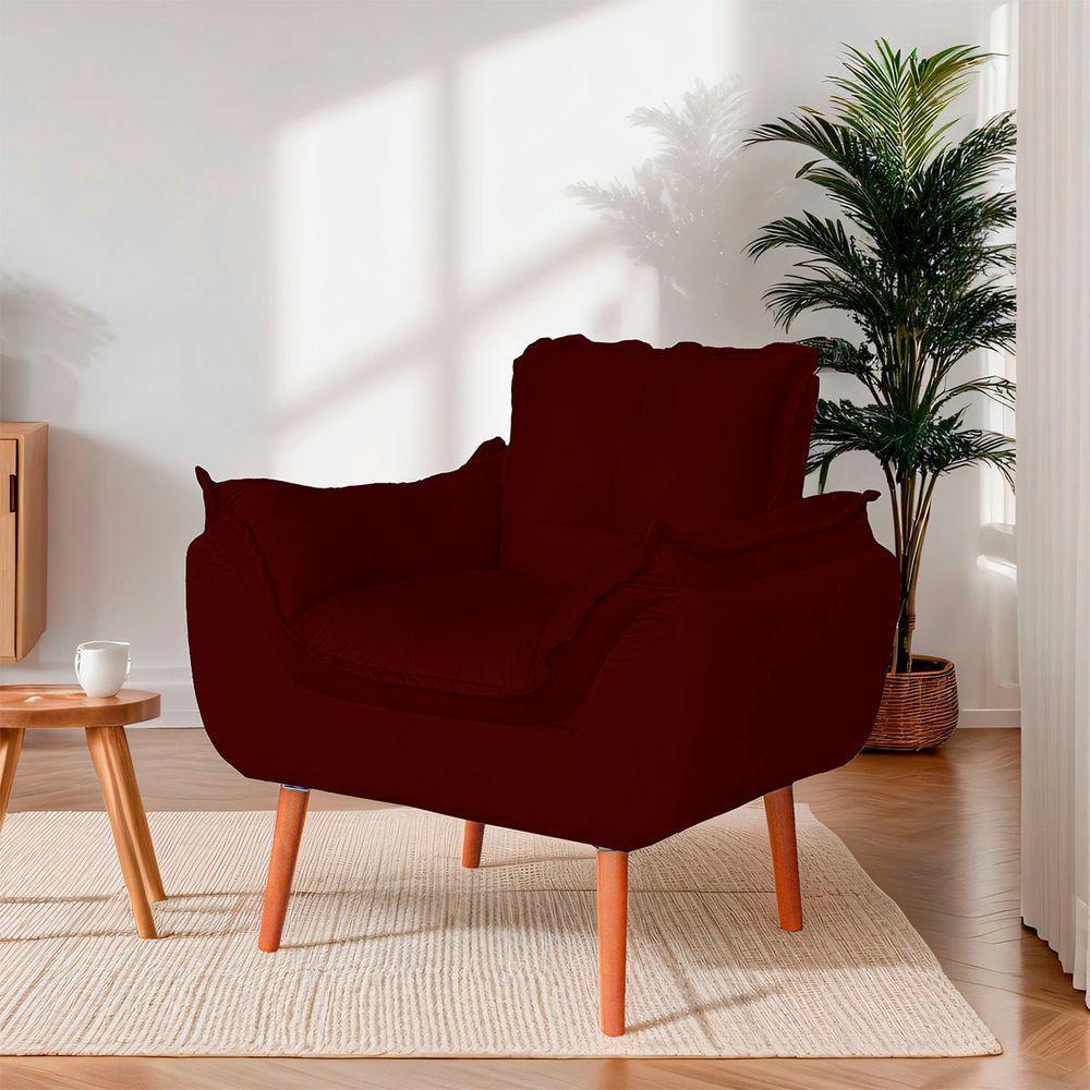 Kit 02 Poltronas Opala Para Sala Confortável Resistente Bordo - 6