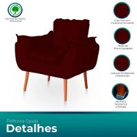 Kit 02 Poltronas Opala Para Sala Confortável Resistente Bordo - 3