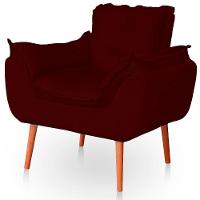Kit 02 Poltronas Opala Para Sala Confortável Resistente Bordo - 5