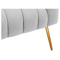 Kit 02 Poltronas Decorativas Senna Linho Cinza Claro - 6