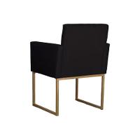 Kit 02 Poltronas Para Recepção E Sala De Estar Klara Suede Preto - 2