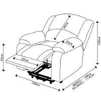 Poltrona Do Papai Reclinável Pietra Elevação Lift Elétrico Fh9 Pu Vermelho Mpozenato - 6