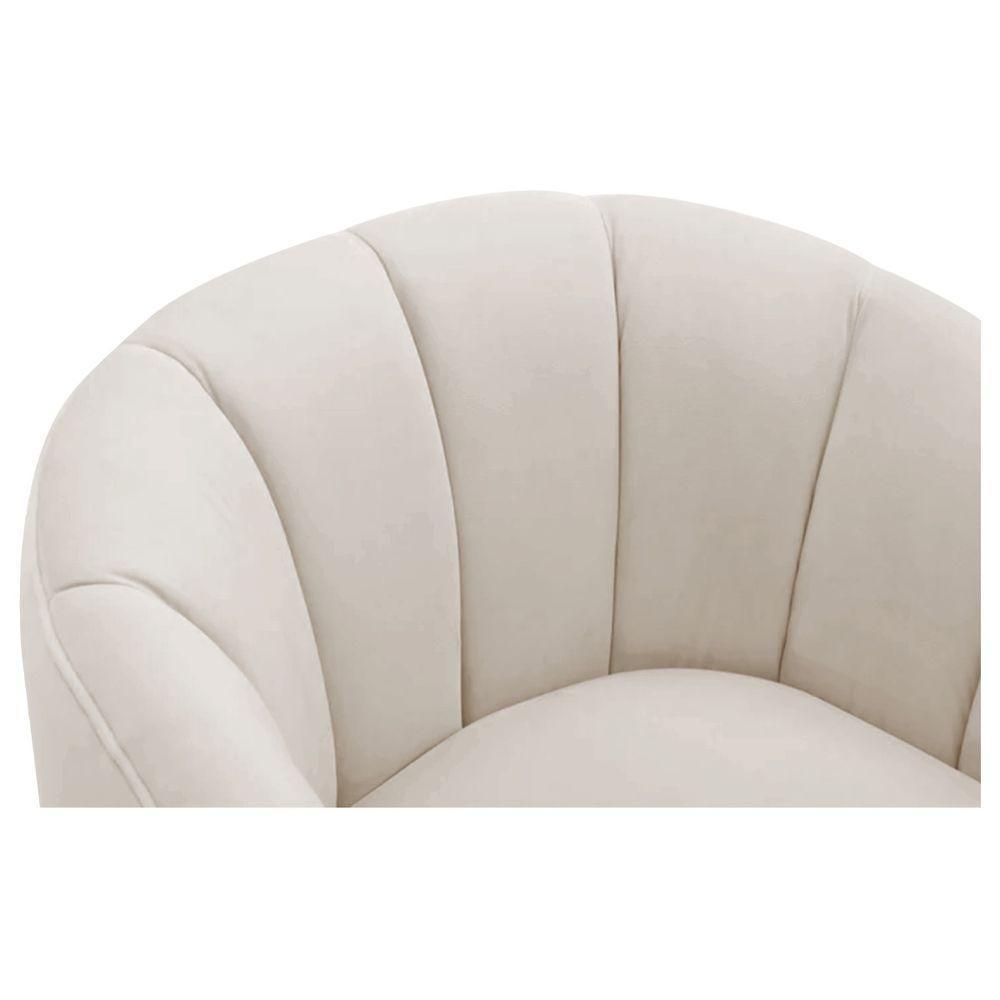 Kit 2 Poltronas De ativas Sala De Estar Mavie Base De Ferro Dourado Linho Móveis Cinza Escuro - 3