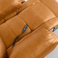 Poltrona Do Papai Reclinável Pietra Elevação Lift Elétrico Fh9 Pu Whisky Mpozenato