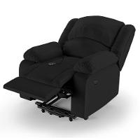 Poltrona Do Papai Reclinável Pietra Elevação Lift Elétrico Fh9 Pu Preto Mpozenato - 6