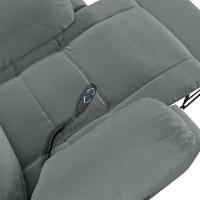 Poltrona Do Papai Reclinável Pietra Elevação Lift Elétrico Fh9 Pu Cinza Mpozenato