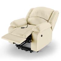 Poltrona Do Papai Reclinável Pietra Elevação Lift Elétrico Fh9 Pu Bege Mpozenato - 2
