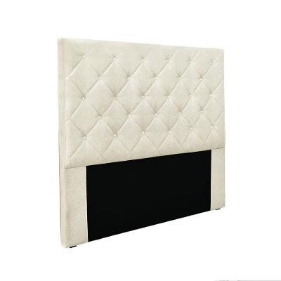 Cabeceira Cama Box King 195 Cm Tania Linho S04 - D'rossi Cor Natural