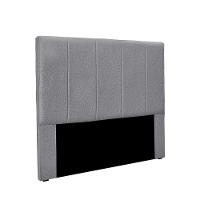 Cabeceira Cama Box Solteiro 90 Cm Arizona Linho Cinza S04 - D'rossi - 1