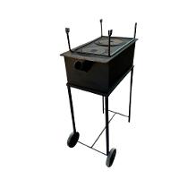 Fogão Churrasqueira 2 Bocas Com Redução 30x80x50cm - 1