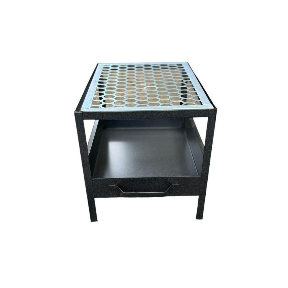 Churrasqueira Prática Com Grelha Preto - 3