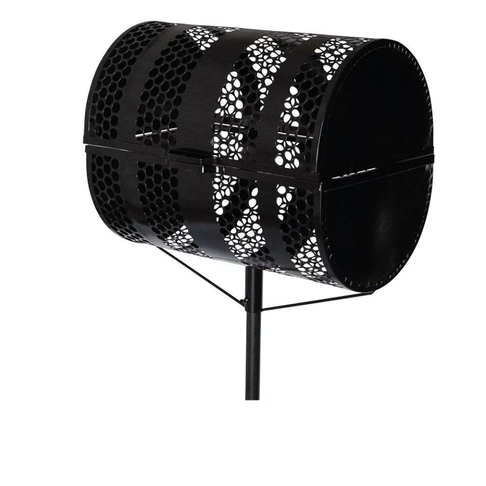 Lixeira De Rua Com Tampa Para Calçada Passeio 50cm Abaulada 50x50x60cm - 2