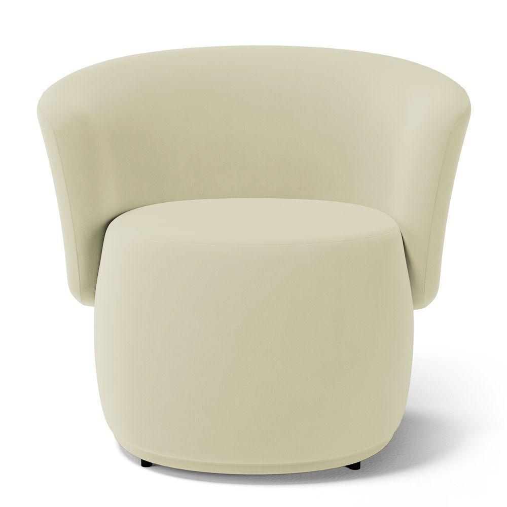 Kit 2 Poltronas E 1 Namoradeira Aisha Orgânica Suede Bege Claro - Desk Design - 8