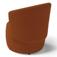 Kit 02 Poltronas Decorativas Aisha Orgânica Veludo Terracota - Desk Design - 2