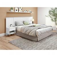 Cabeceira Casal 2 Mesas De Cabeceira Like Branco