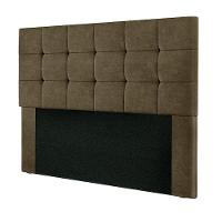 Cabeceira Cama Box Queen Julia Em Suede Shop Das Cabeceiras Marrom Chocolate - 1
