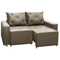 Sofá Retrátil E Reclinável 2 Lugares Bariloche 1.50cm Veludo Marrom Castor - 3