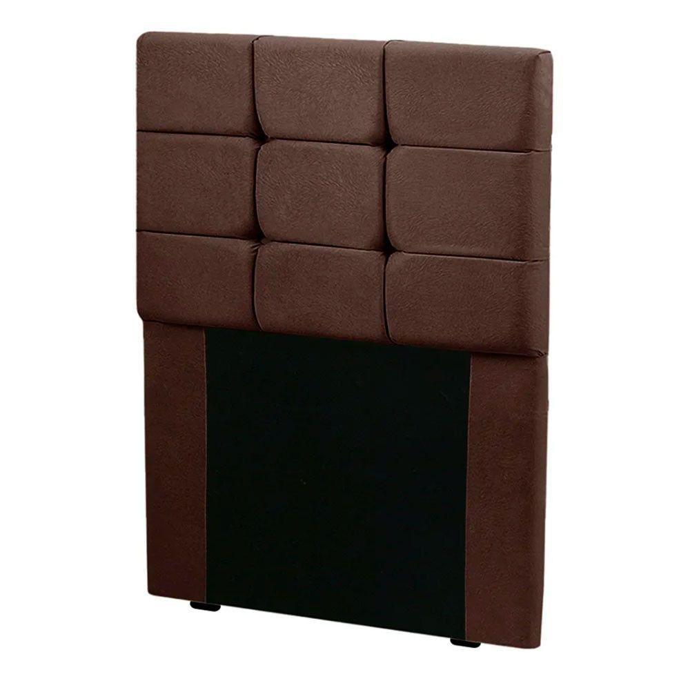 Cabeceira Estofada Cama Box 90cm Julia Shop Das Cabeceiras Café - 1