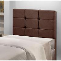 Cabeceira Estofada Cama Box 90cm Julia Shop Das Cabeceiras Café - 2