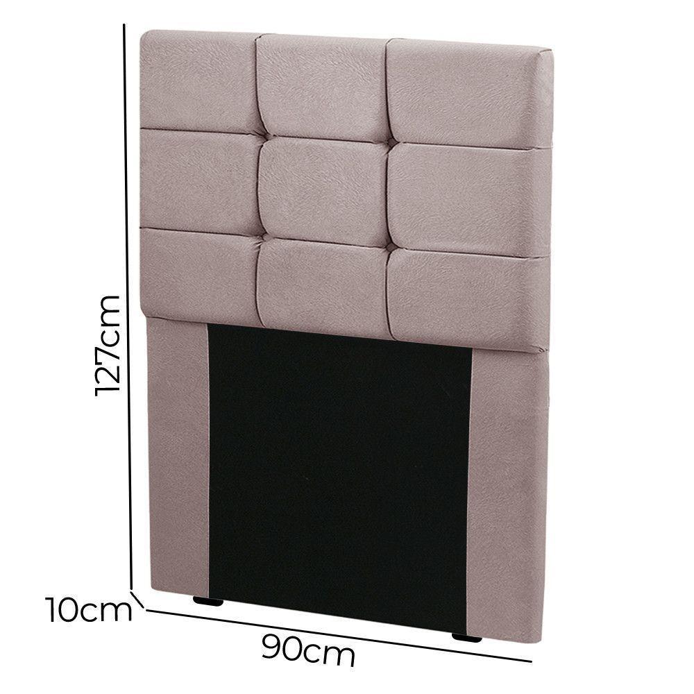 Cabeceira Cama Box Solteiro 0.90 Julia Shop Das Cabeceiras Rose - 2