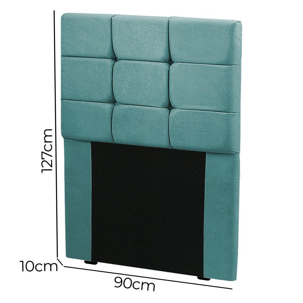 Cabeceira Cama Box Solteiro 0.90 Julia Shop Das Cabeceiras Ciano - 3