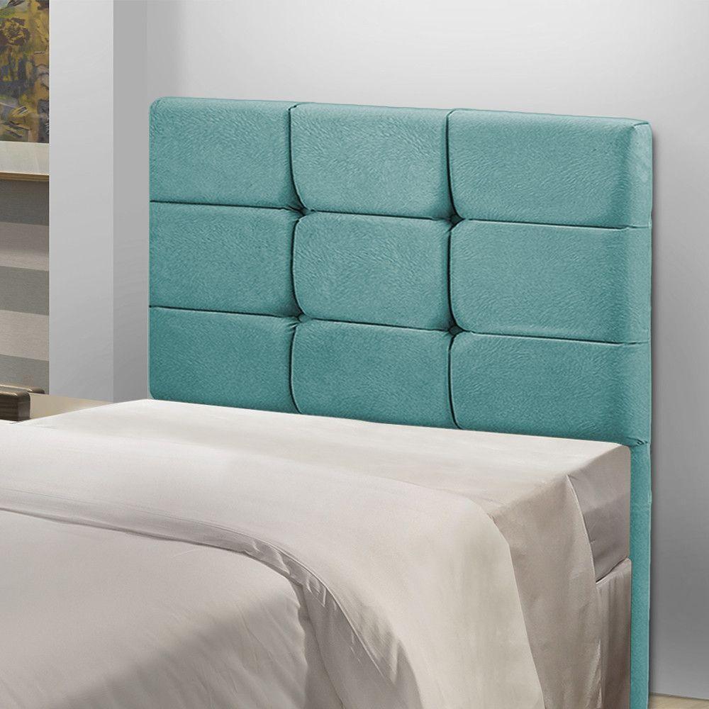 Cabeceira Cama Box Solteiro 0.90 Julia Shop Das Cabeceiras Ciano - 4