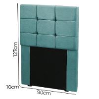 Cabeceira Cama Box Solteiro 0.90 Julia Shop Das Cabeceiras Ciano - 3