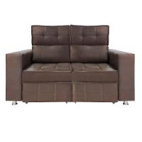 Sofá Retrátil E Reclinável 2 Lugares Londres 1.60cm C-molas Café - 2