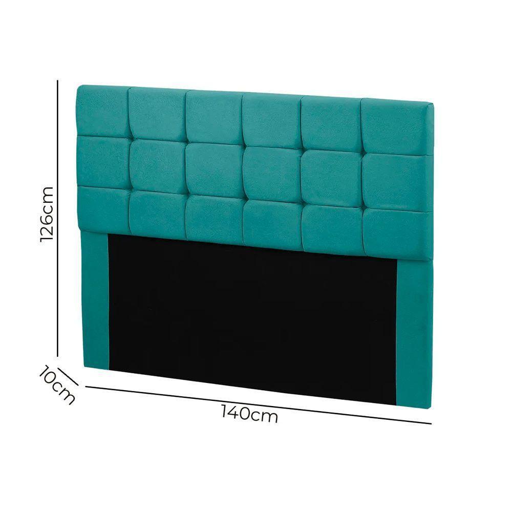 Cabeceira Julia Calçadeira Munique 140cm Shop Das Cabeceiras Ciano - 5