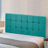 Cabeceira Julia Calçadeira Munique 140cm Shop Das Cabeceiras Ciano - 6