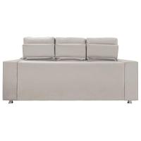 Sofá Retrátil E Reclinável 3 Lugares Londres 2.10cm C-molas Bege Marfim