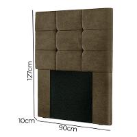 Cabeceira Estofada Cama Box 90cm Julia Shop Das Cabeceiras Marrom - 3
