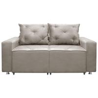 Sofá Retrátil E Reclinável 2 Lugares Bariloche 1.50cm Veludo Marfim - 1