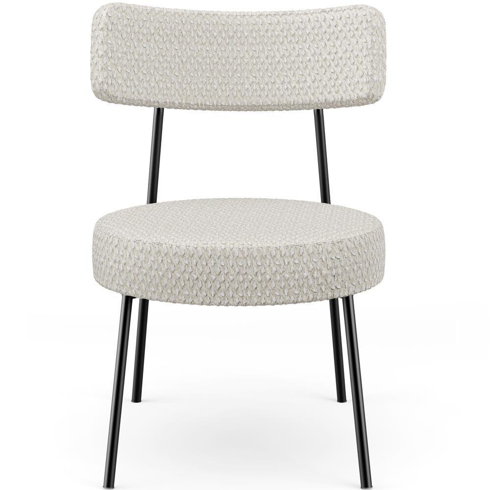 Kit 02 Poltronas Decorativas Para Sala De Estar Base Fixa Londres L02 Bouclê Cru - Lyam - 3