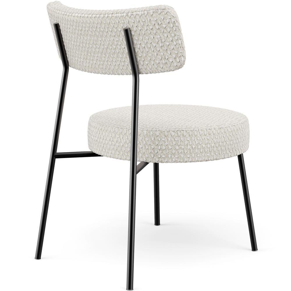 Kit 02 Poltronas Decorativas Para Sala De Estar Base Fixa Londres L02 Bouclê Cru - Lyam - 5