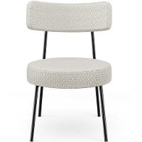 Kit 02 Poltronas Decorativas Para Sala De Estar Base Fixa Londres L02 Bouclê Cru - Lyam - 3