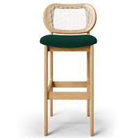 Kit 02 Banquetas Altas Para Cozinha Bancada Sala Tela Betta Fixa L02 Bouclê Verde - Lyam - 3