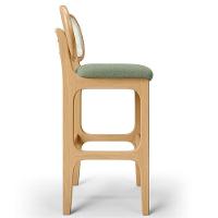 Kit 02 Banquetas Altas Para Cozinha Bancada Sala Tela Betta Fixa L02 Bouclê Oliva - Lyam - 2