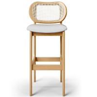 Kit 06 Banquetas Altas Para Cozinha Bancada Sala Tela Betta Fixa L02 Linho Cinza - Lyam - 3