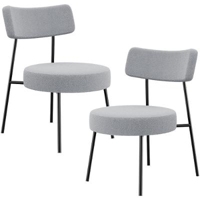 Kit 02 Poltronas Decorativas Para Sala De Estar Londres L02 Cinza Lyam Decor