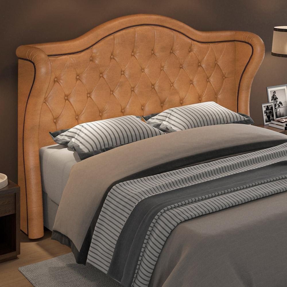 Cabeceira Cama Box Casal 140 Cm P05 Lisboa Couríssimo Whisky - Lyam Decor - 4