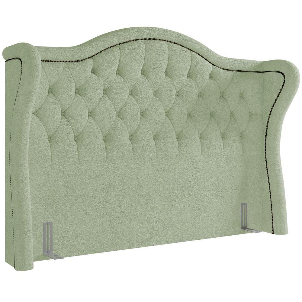 Cabeceira Cama Box Casal 140 Cm P05 Lisboa Bouclê Oliva - 1