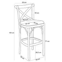 Kit 03 Banquetas Altas Cozinha Bancada Bar Sala De Jantar Estofada ávila L02 Linho Cinza - Lyam